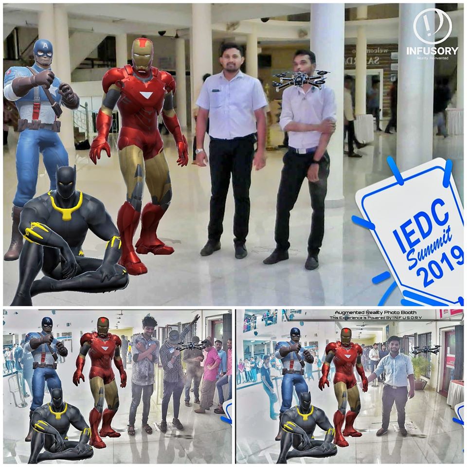 Selfie with Avengers, Augmented Reality photo booth by Infusory